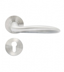 EN1906 Hollow Lever Door Handle - SBLH072-H