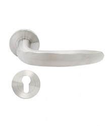 EN1906 Hollow Lever Door Handle - SBLH098-H