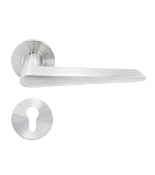 EN1906 Hollow Lever Door Handle - SBLH169-H