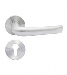 EN1906 Hollow Lever Door Handle - SBLH206-H