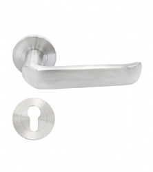 EN1906 Hollow Lever Door Handle - SBLH207-H