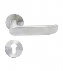 EN1906 Hollow Lever Door Handle - SBLH208-H