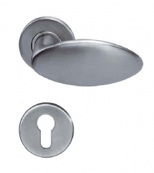 EN1906 Stainless Steel Solid Lever Door Handle - SBFK002