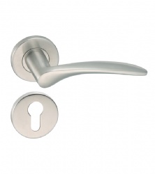 EN1906 Stainless Steel Solid Door Handle Outdoor Lever Door Handle - SBLH001