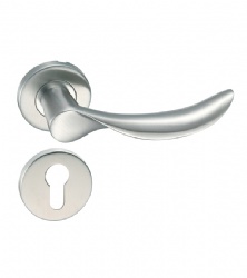 Antirust durable solid casting lever door handle for Office Door-SBLH006