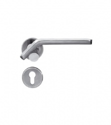 Grade 304 Antirust Solid Casting Lever Handle for Entry Steel Doors-SBLH010