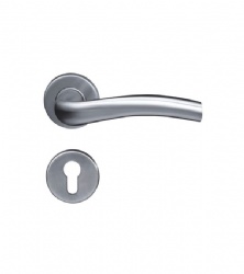 Grade 304 Tube Fire Rated Lever Door Handle for Internal Steel Door with EN1906-SBLH018