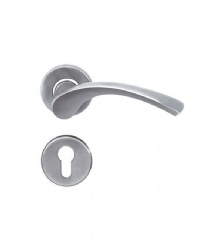 Stainless Steel 316 Polish Casting Door Lever Handle for Hollow Metal Door-SBLH020