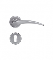 Stainless Steel 316 Polish Casting Door Lever Handle for Hollow Metal Door-SBLH023