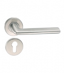 316 Grade L Shape Solid Lever Door Handle for Front Steel Doors-SBLH024