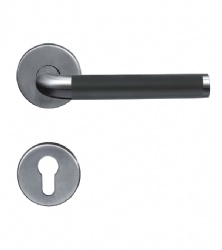 EN1906 Hollow Lever Door Handle - SBTH101L