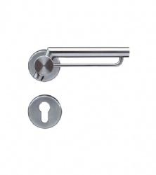 Antirust professional lever solid door handle-SBLH033