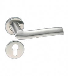 Grade 304 Tube Fire Rated Lever Door Handle for Internal Steel Door with EN1906-SBLH035