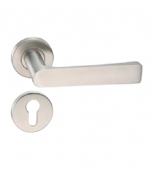 SUS304 good sale types solid handle with round rose for Bedroom Door-SBLH043