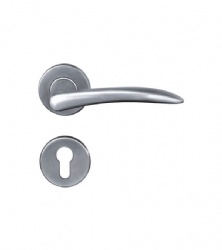 SS316 External Door Solid Lever Handles for Wooden Door-SBLH048