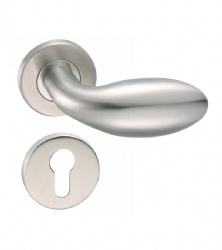 Stainless Steel 304 Antirust Solid Lever Handle for Interior Wooden Doors-SBLH053