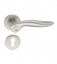 Antirust durable good hand feeling solid lever handle for Steel Door-SBLH054