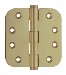 Solid Brass Plain Joint Round Corner Hinge for Aluminum Doors - SBBR02