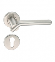 Grade 304 Antirust Solid Casting Lever Handle for Entry Steel Doors-SBLH059