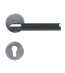 EN1906 Hollow Lever Door Handle - SBTH104L