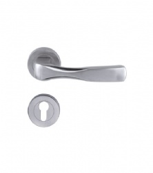 Stainless Steel Polish Casting Door Lever Handle for Hollow Metal Door-SBLH097