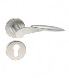 SS304 modern design solid lever handle for Wooden Door-SBLH122