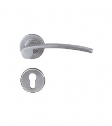 Stainless steel 304 rectangle tubular solid lever handle for Office Door-SBLH123