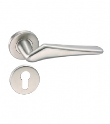 SS304 modern design solid lever handle for Wooden Door-SBLH124