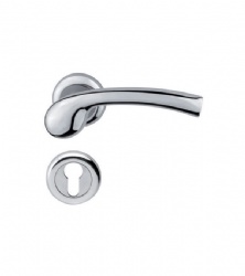 Stainless Steel Cast Solid Lever Handle on Rose for Office Doors-SBLH127