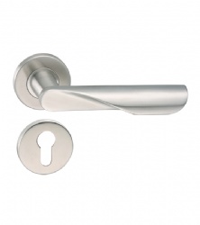 SS304 modern design solid lever handle for Wooden Door-SBLH138