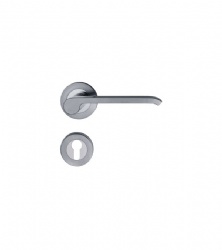 304 Grade  External Lever Door Handle for Front Steel Doors-SBLH155