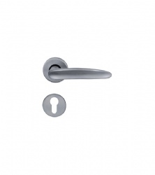 SS316 Internal Chrome Lever Door Handle Hollow Welding for Hotel Single Door-SBLH156