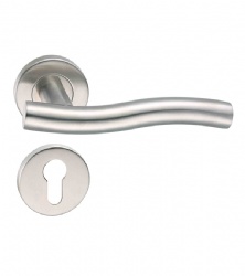 EN1906 Hollow Lever Door Handle - SBTH107